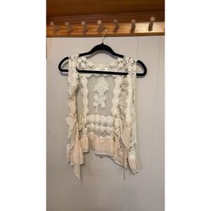 Umgee USA Lace and Mesh Boho Vest
